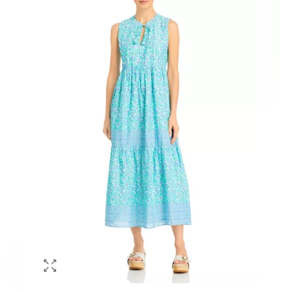 EUC Vineyard Vines Guana Sleeveless Floral Print Midi Dress - size small - Picture 5 of 6